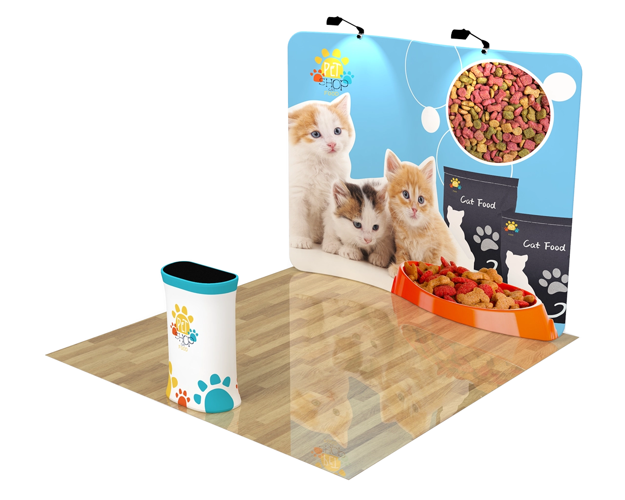 10ft S Shape Portable Trade Show Booth Kit 07