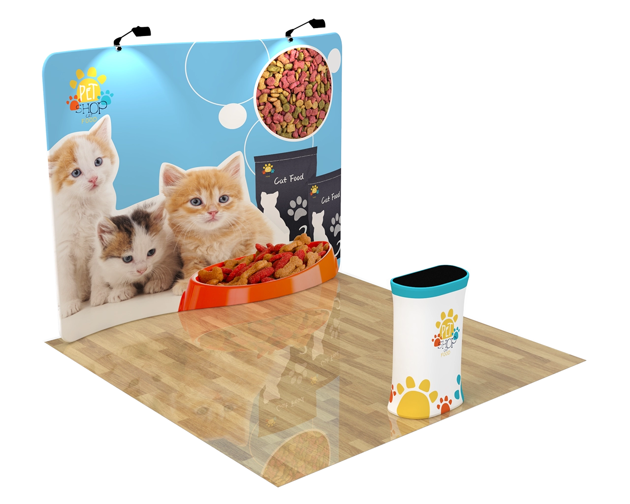 10ft S Shape Portable Trade Show Booth Kit 07