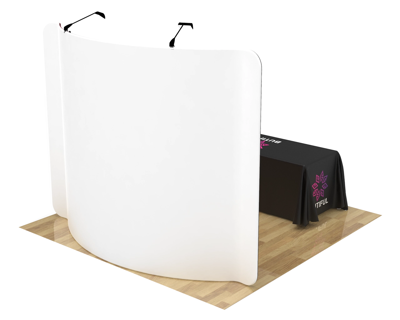 10ft S Shape Portable Trade Show Booth Kit 08