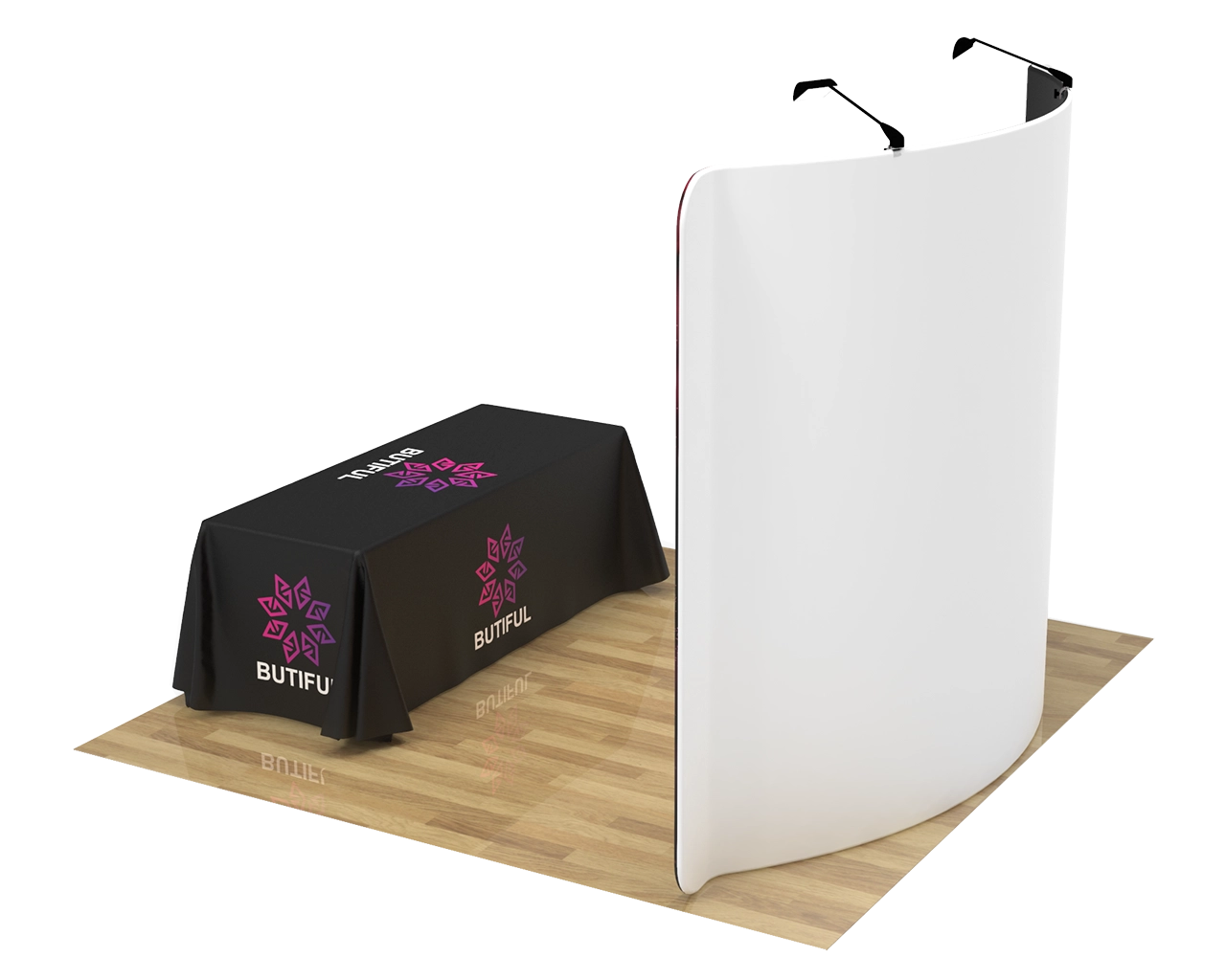 10ft S Shape Portable Trade Show Booth Kit 08