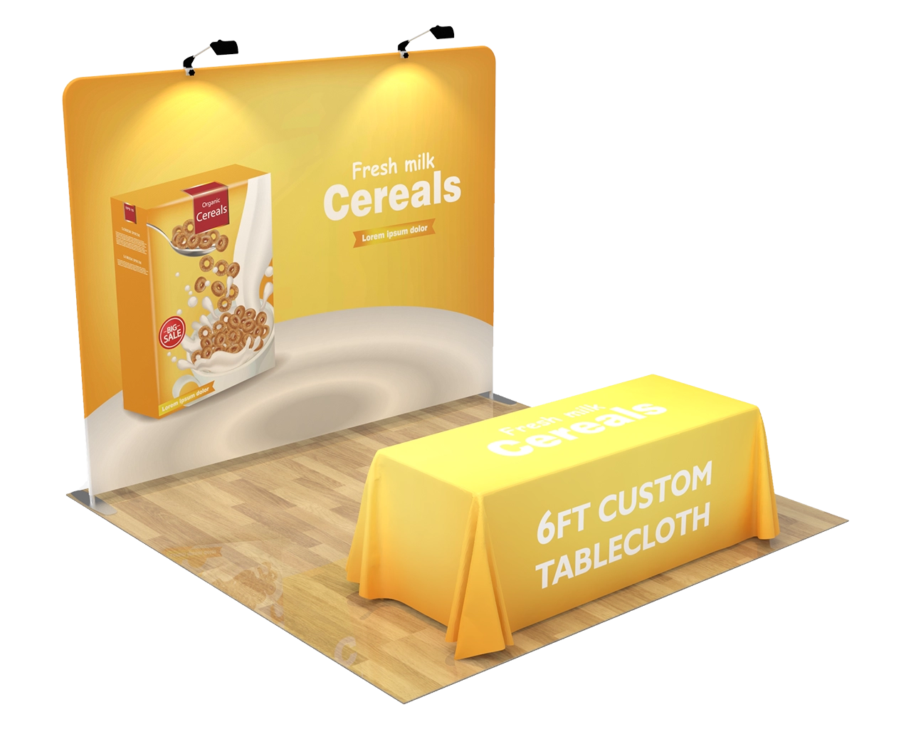 10ft Cereal & Snack Food Trade Show Backdrop 05