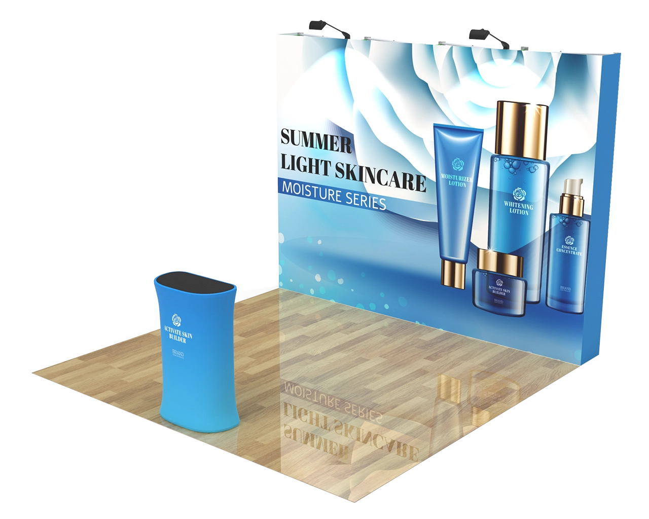 10ft Pop Up Display Backdrop 13 for Beauty, Spa & Wellness Events