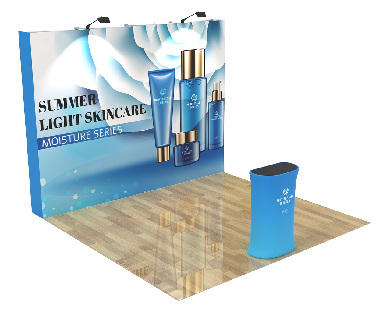 10ft Pop Up Display Backdrop 13 for Beauty, Spa & Wellness Events