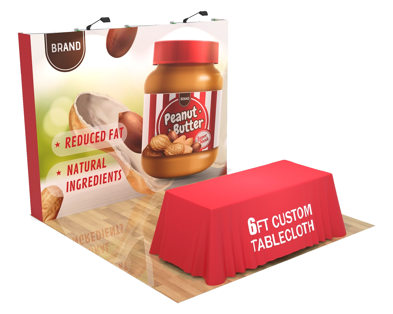 10ft Straight Pop Up Display Kit