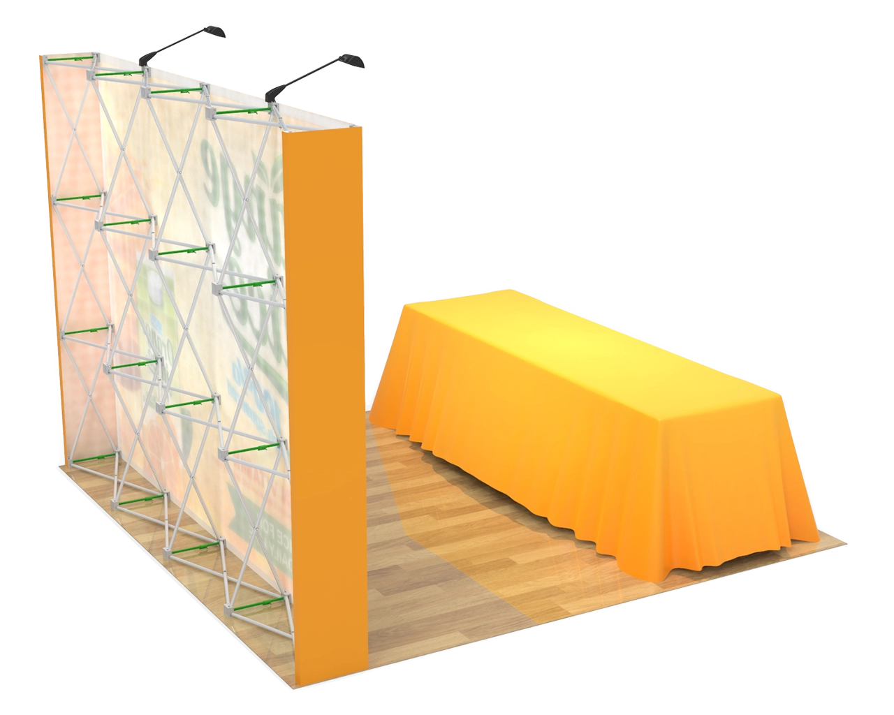 10ft Straight Velcro Portable Trade Show Booth Kit 15