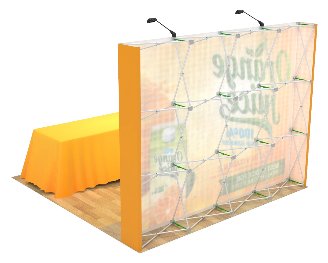 10ft Straight Velcro Portable Trade Show Booth Kit 15