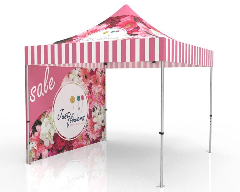 10x10 Advertising Canopy Tent with Backwall 