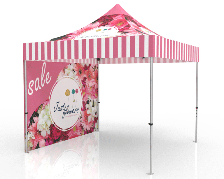 10x10 Advertising Canopy Tent with Backwall 