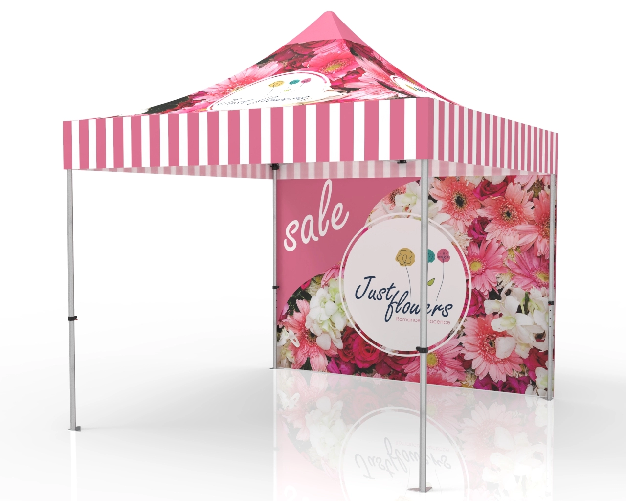10x10 Advertising Canopy Tent with Backwall 