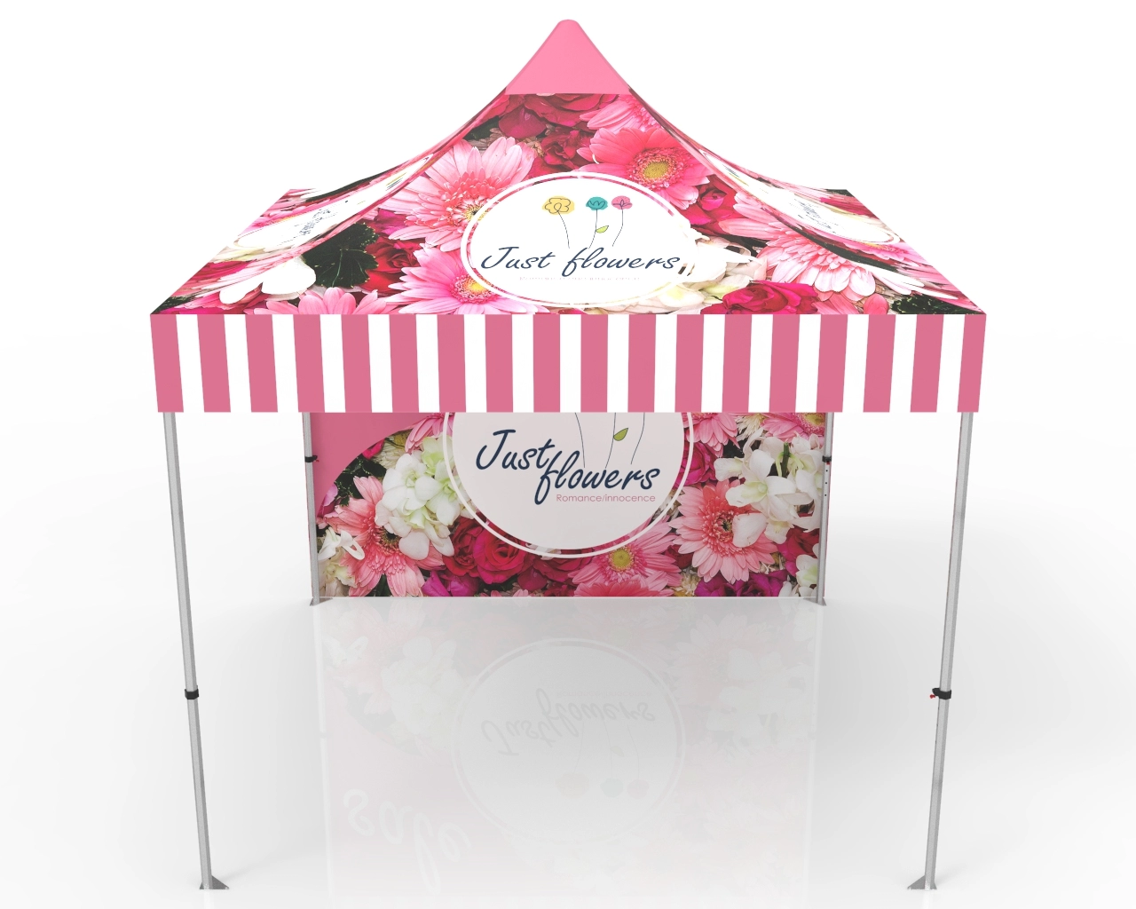 10x10 Advertising Canopy Tent with Backwall 