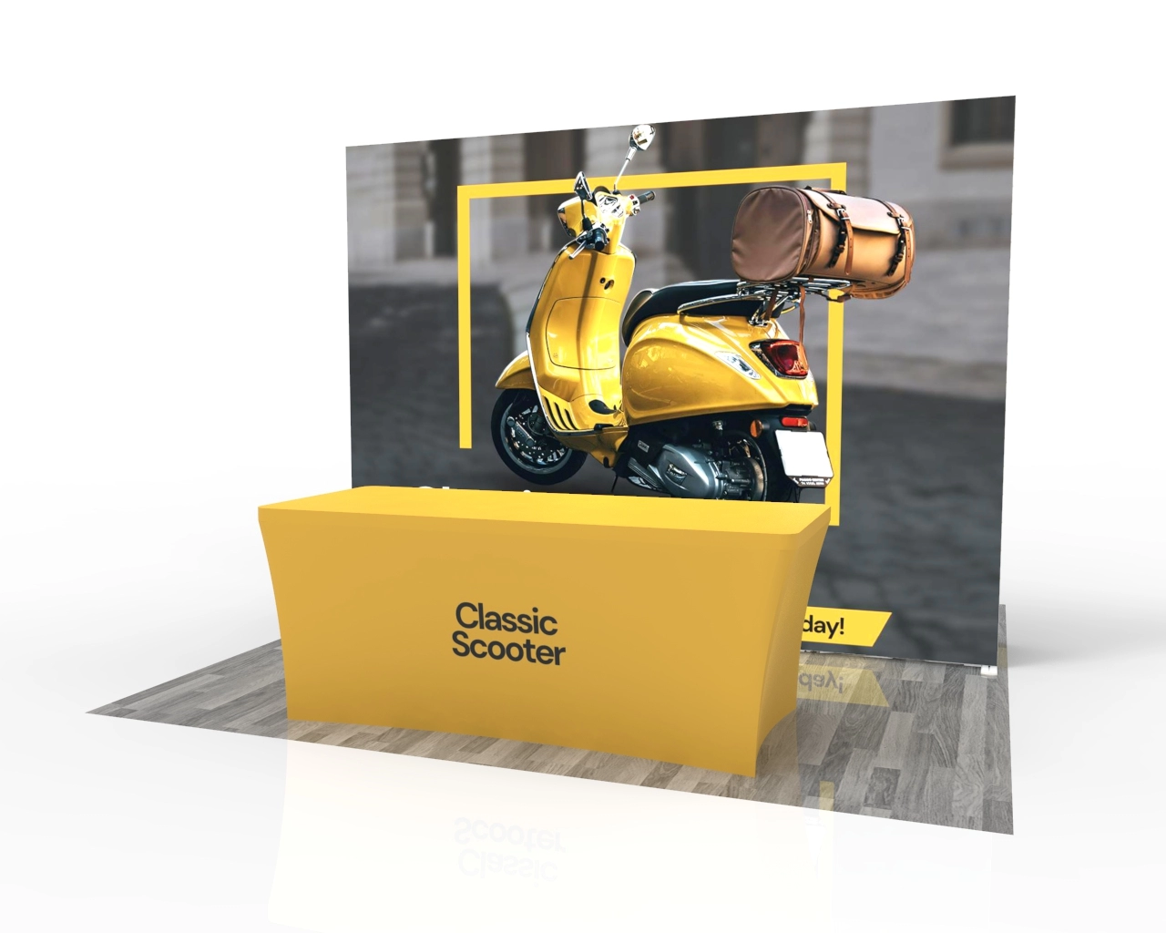 10ft SEGQuick™ Booth 23 - Pop Up Backlit