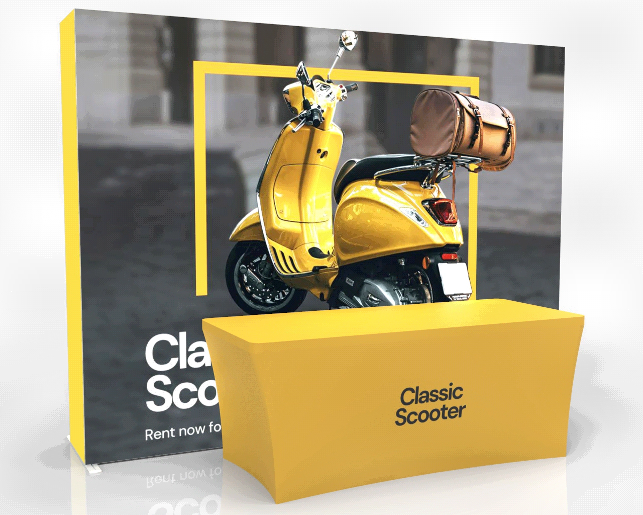 10x10 Backlit Popup Trade Show Booth Main Animated 2