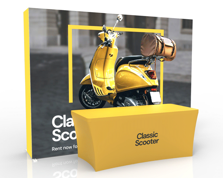 10ft SEGQuick™ Booth 23 - Pop Up Backlit
