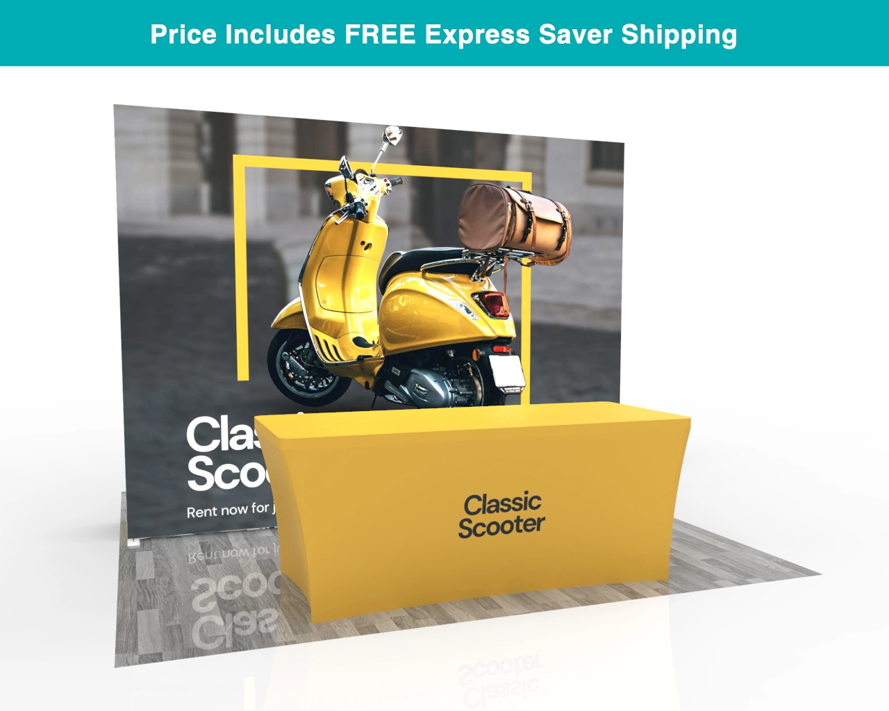 10ft SEGQuick™ Booth 23 - Pop Up Backlit