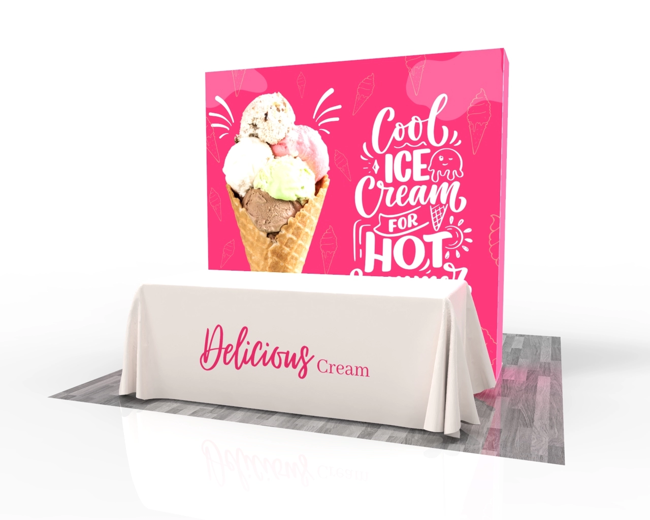 8ft SEGQuick™ Booth 26 - Pop Up Backlit