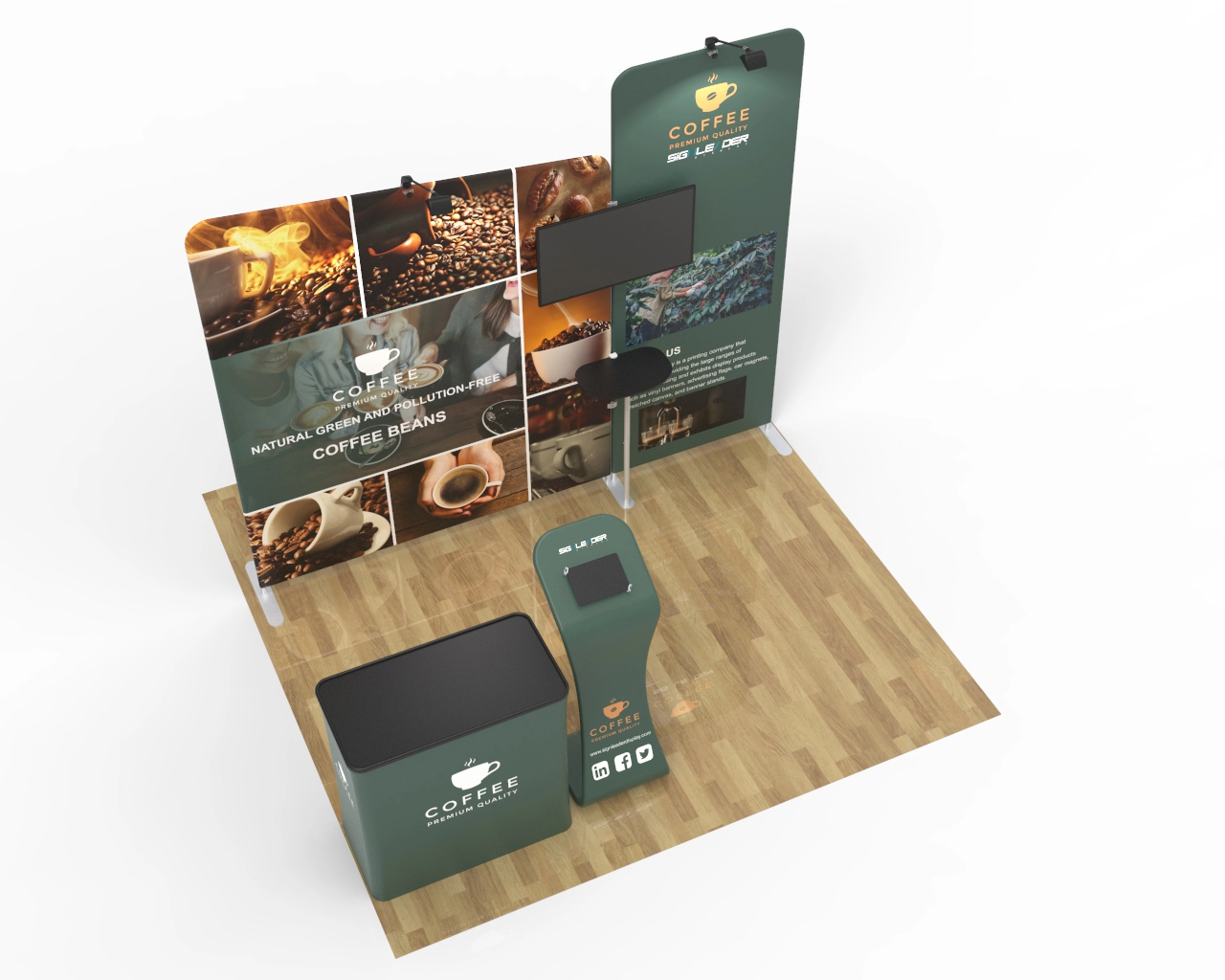 10X10 Commercial Trade Show Booth Idea 03