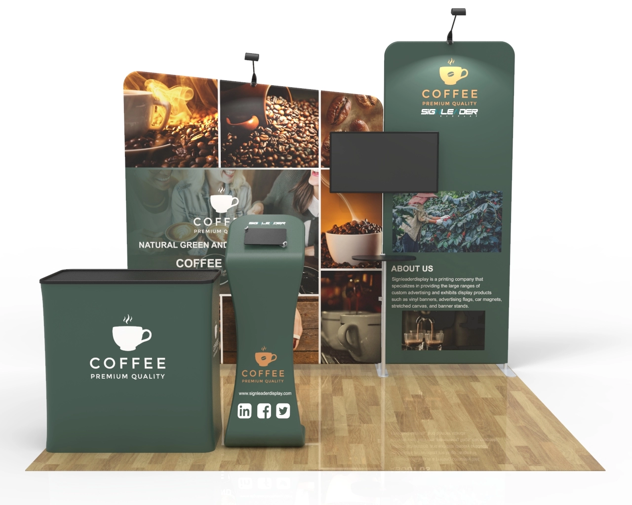 10X10 Commercial Trade Show Booth Idea 03