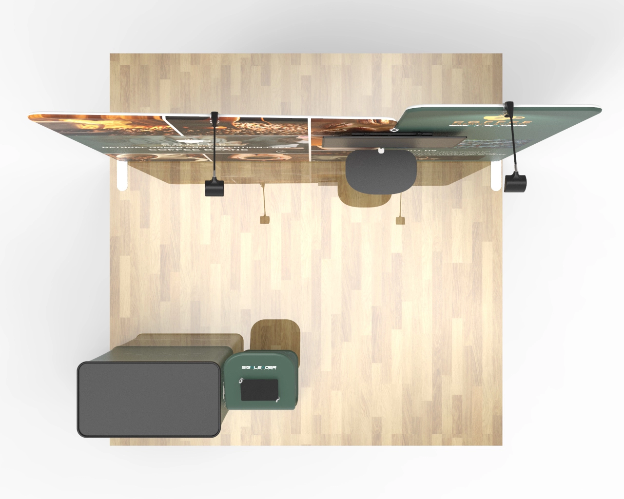 10X10 Commercial Trade Show Booth Idea 03