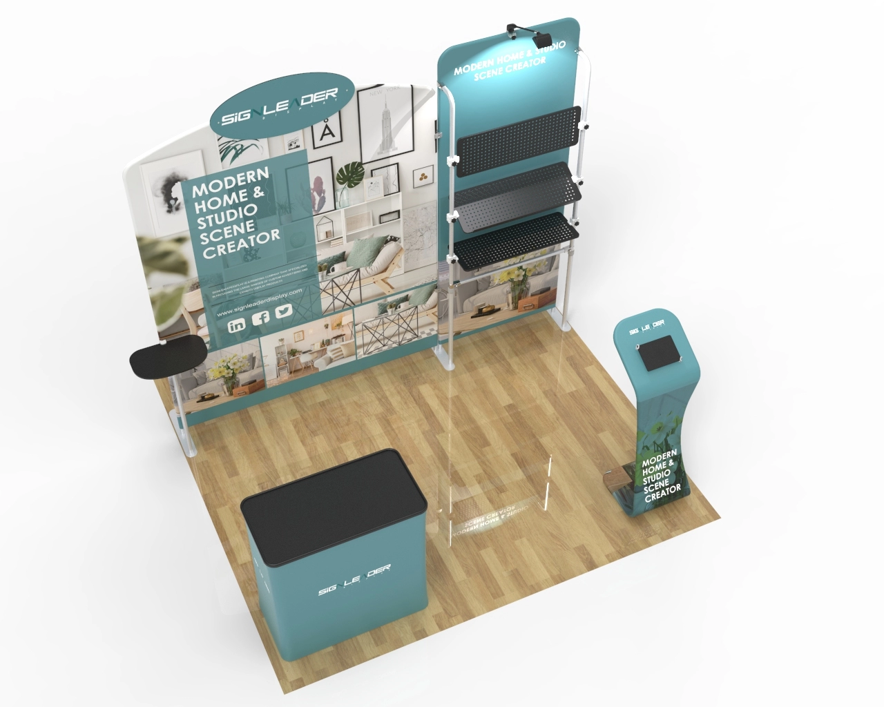 10x10 Commercial Trade Show Booth Idea 20
