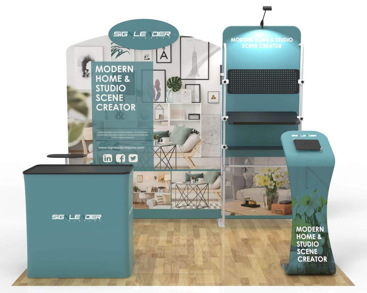 10x10 Commercial Trade Show Booth Idea 20