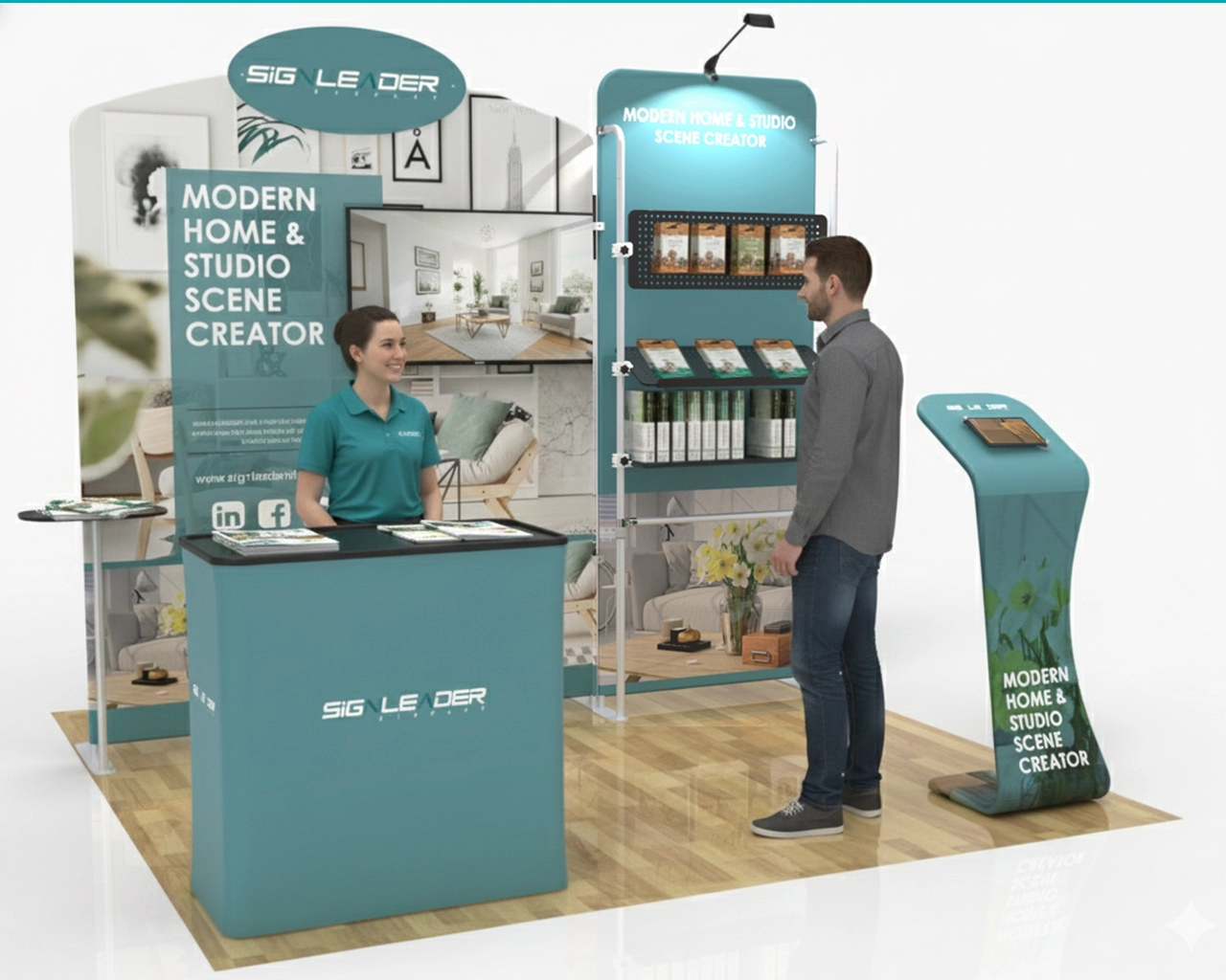 10x10 Commercial Trade Show Booth Idea 20