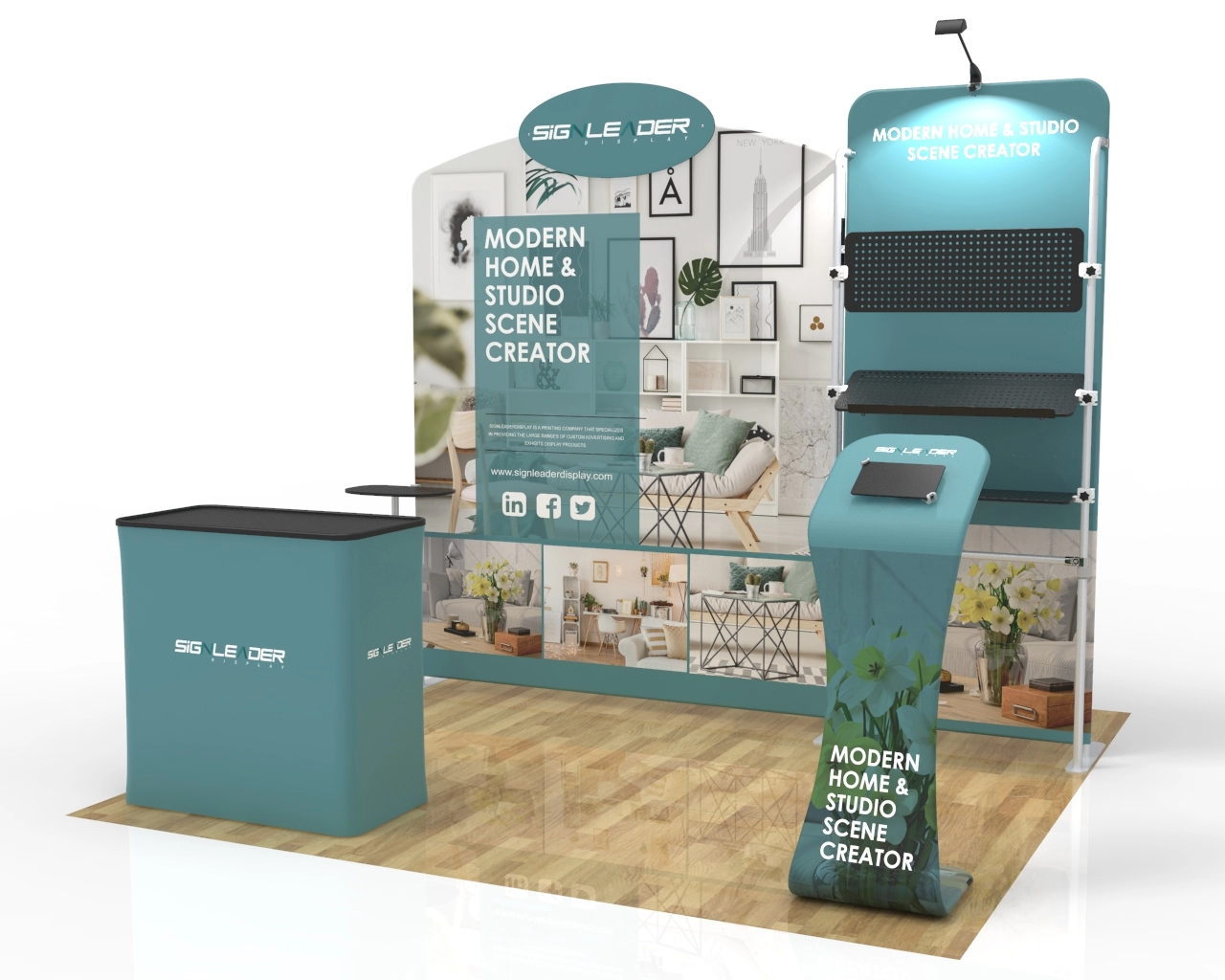 10x10 Commercial Trade Show Booth Idea 20