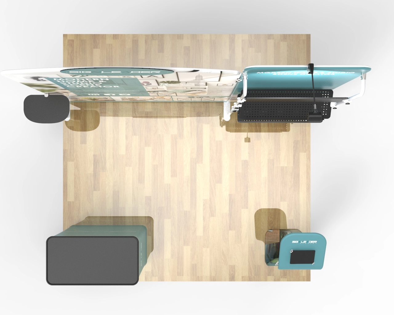 10x10 Commercial Trade Show Booth Idea 20