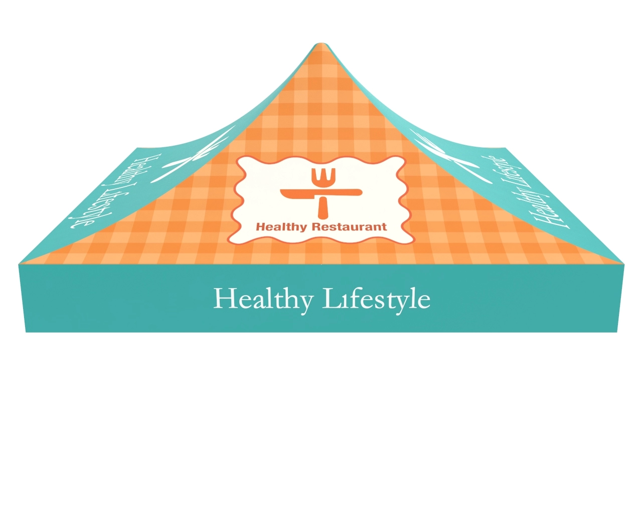 Custom Printed Canopy Tent - Top Graphic
