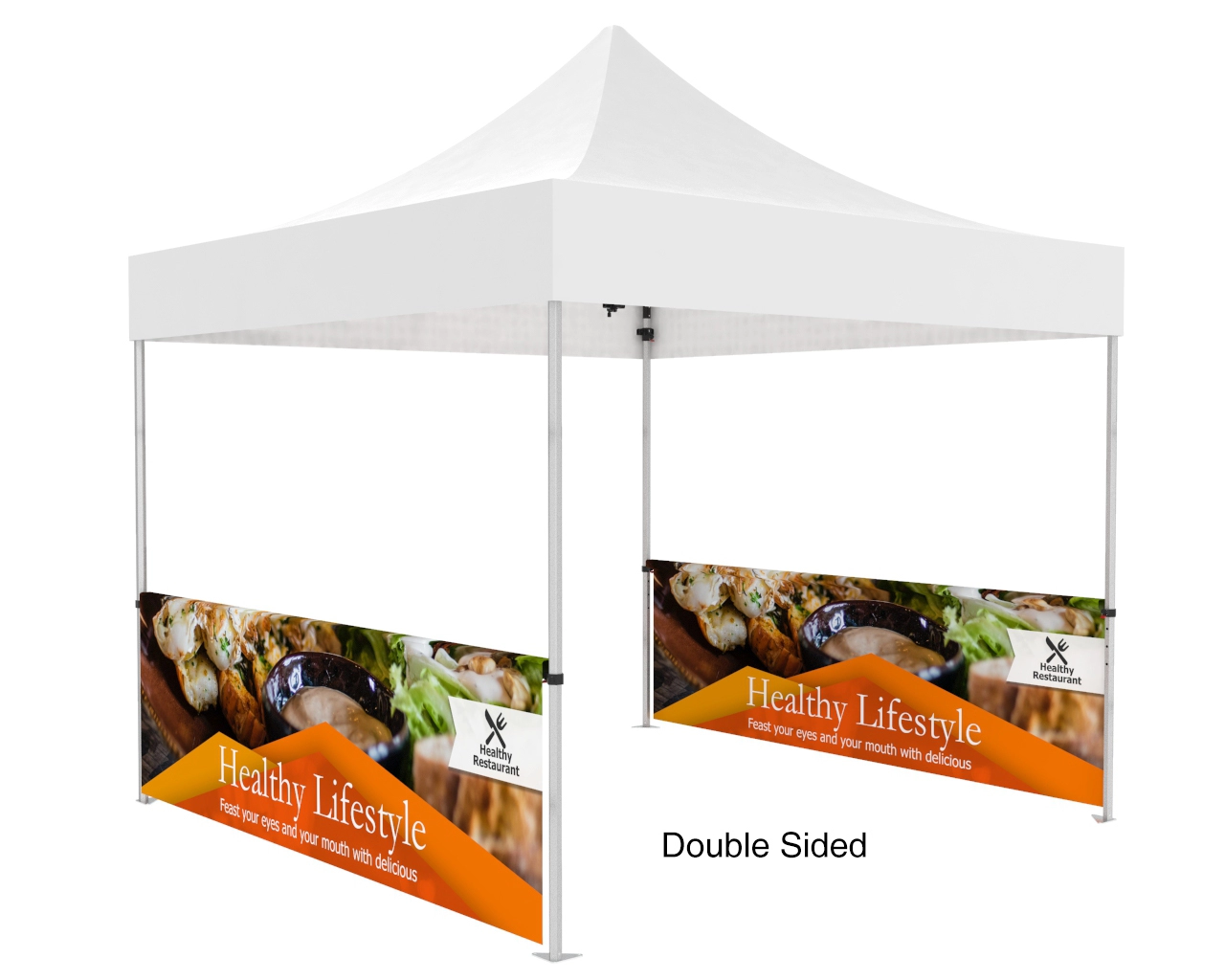 Custom Printed Tent Halfwall for 10x10 Tent