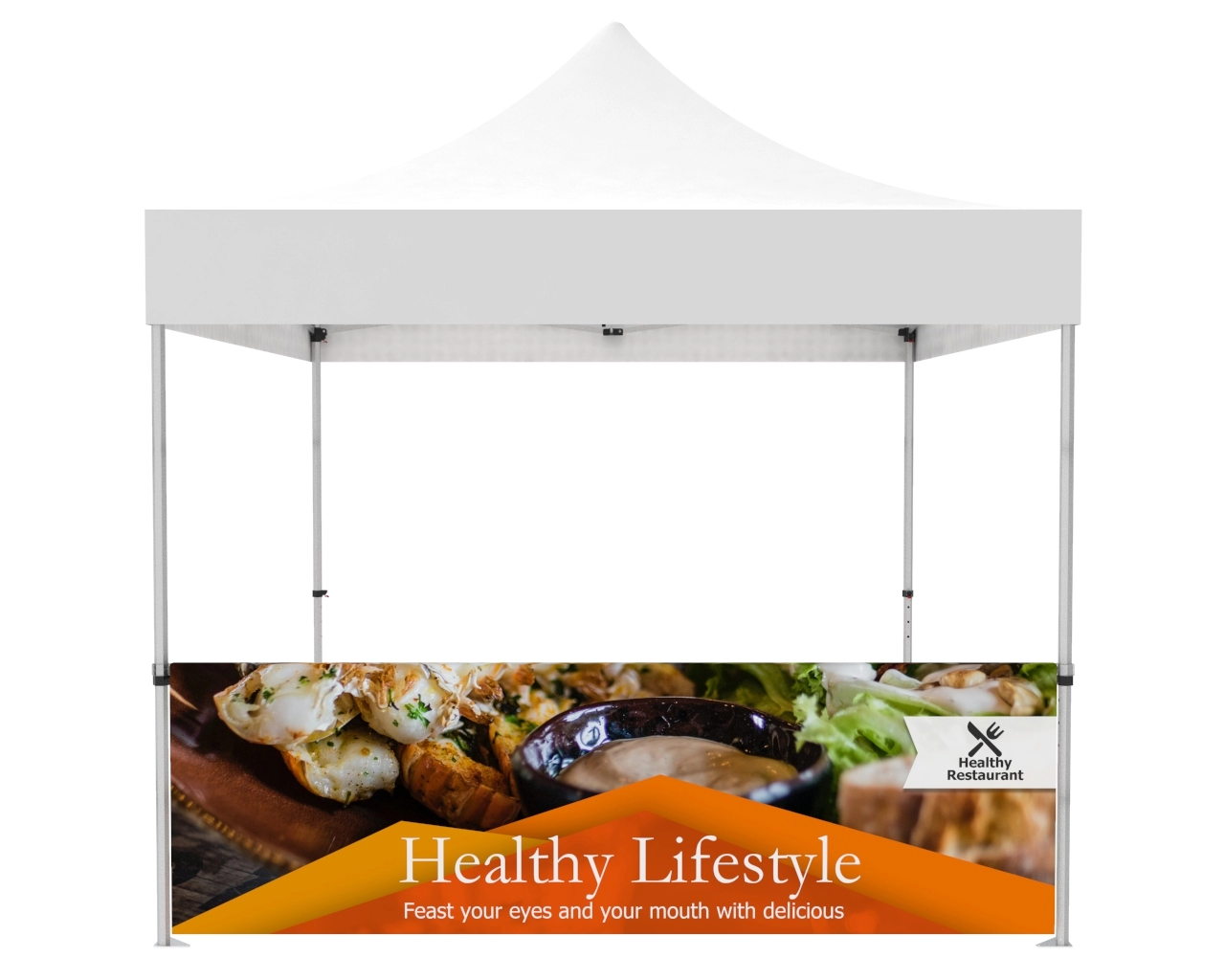 Custom Printed Tent Halfwall for 10x10 Tent