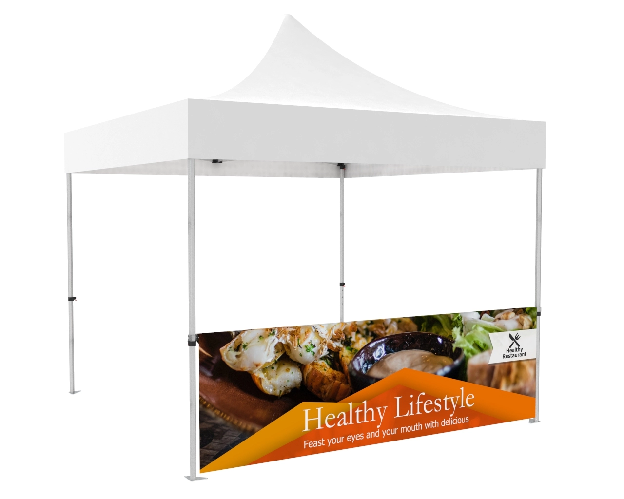 Custom Printed Tent Halfwall for 10x10 Tent