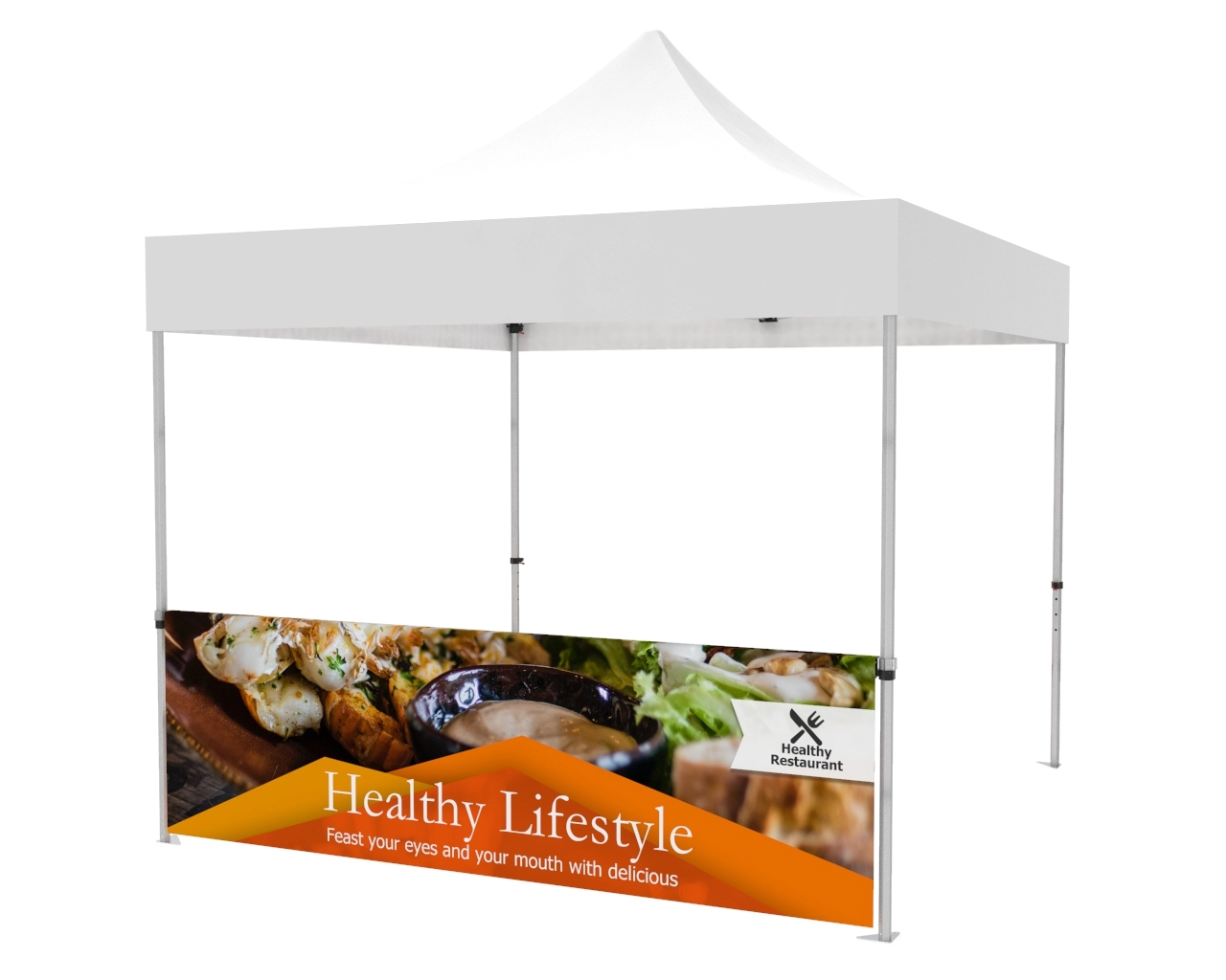 Custom Printed Tent Halfwall for 10x10 Tent