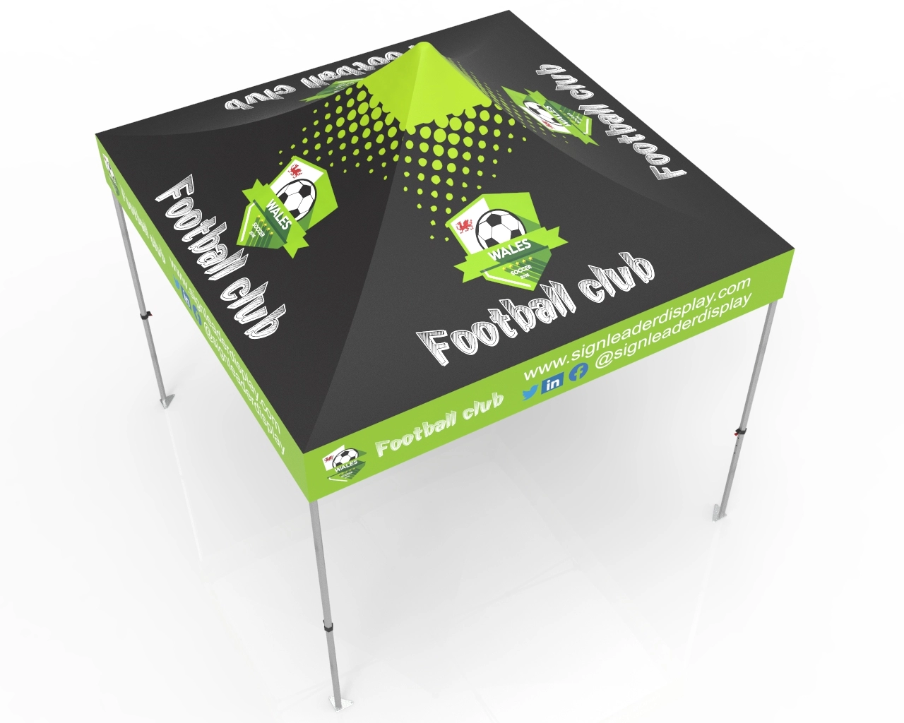 Custom 10x10 Pop Up Canopy Tent (Full Color)