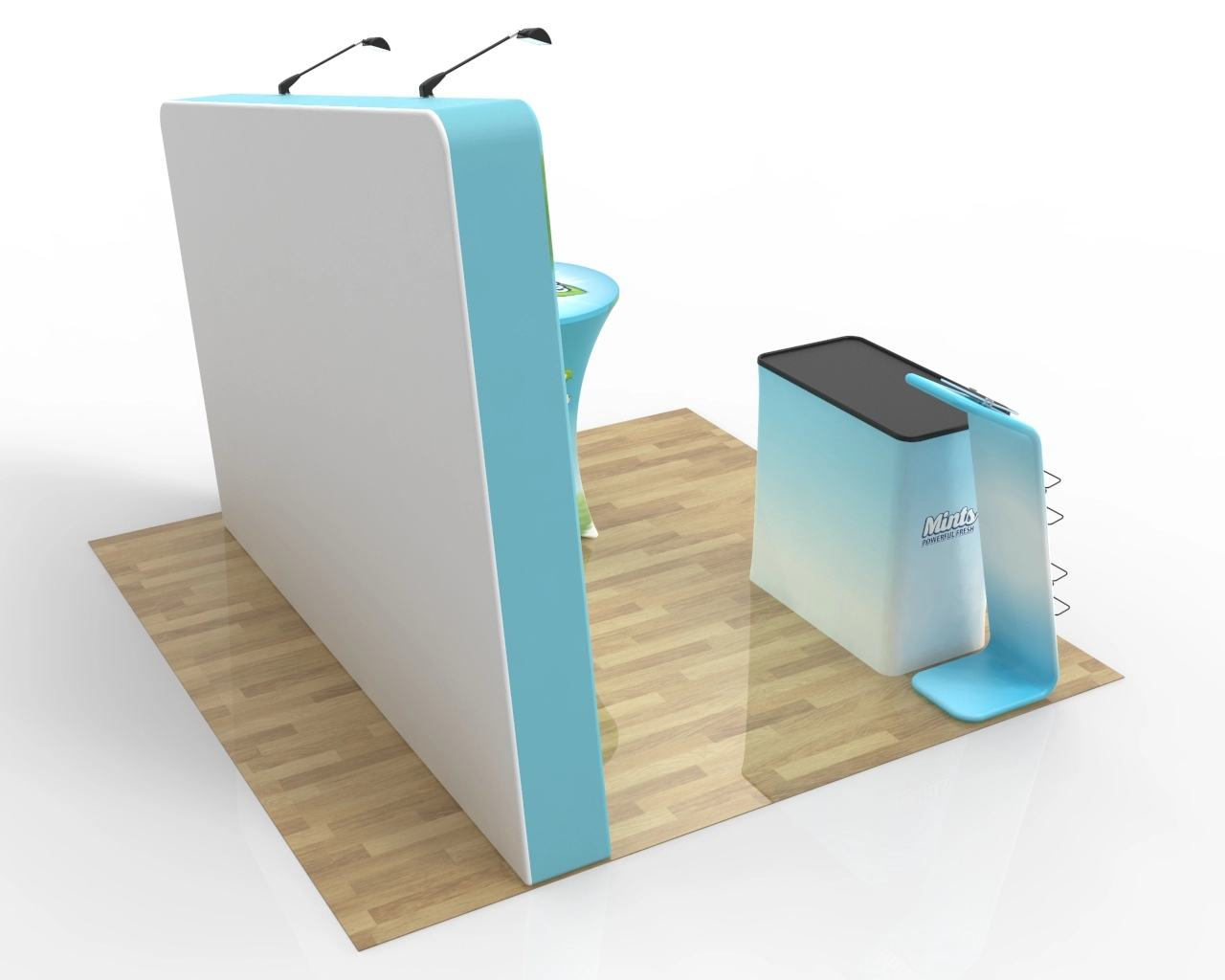 10x10 Custom Trade Show Booth Kit J for Candy & Functional Foods