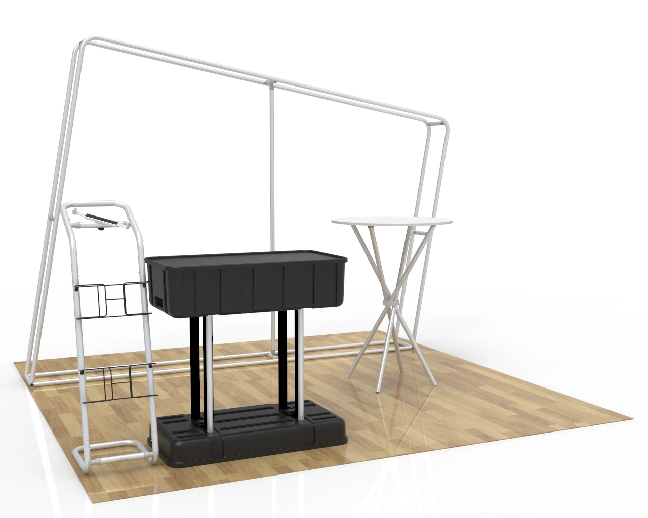10x10 Custom Trade Show Booth Kit J for Candy & Functional Foods