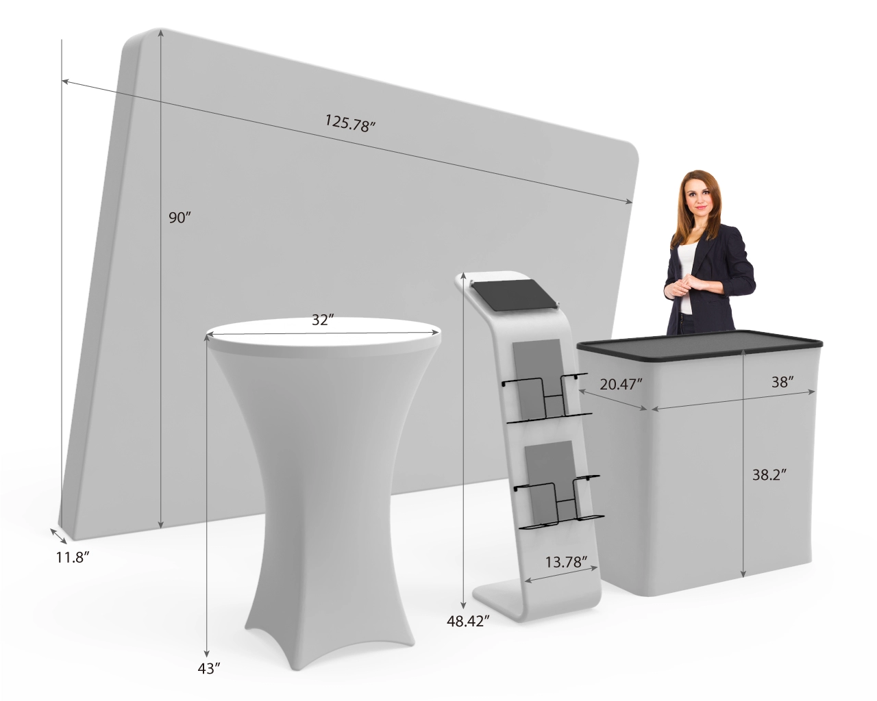 10x10 Custom Trade Show Booth Kit J for Candy & Functional Foods