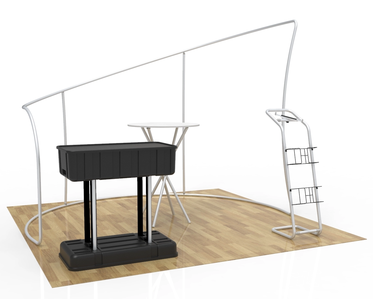 10x10 Custom Trade Show Booth Kit L for Travel Agencies & Destination Marketing​