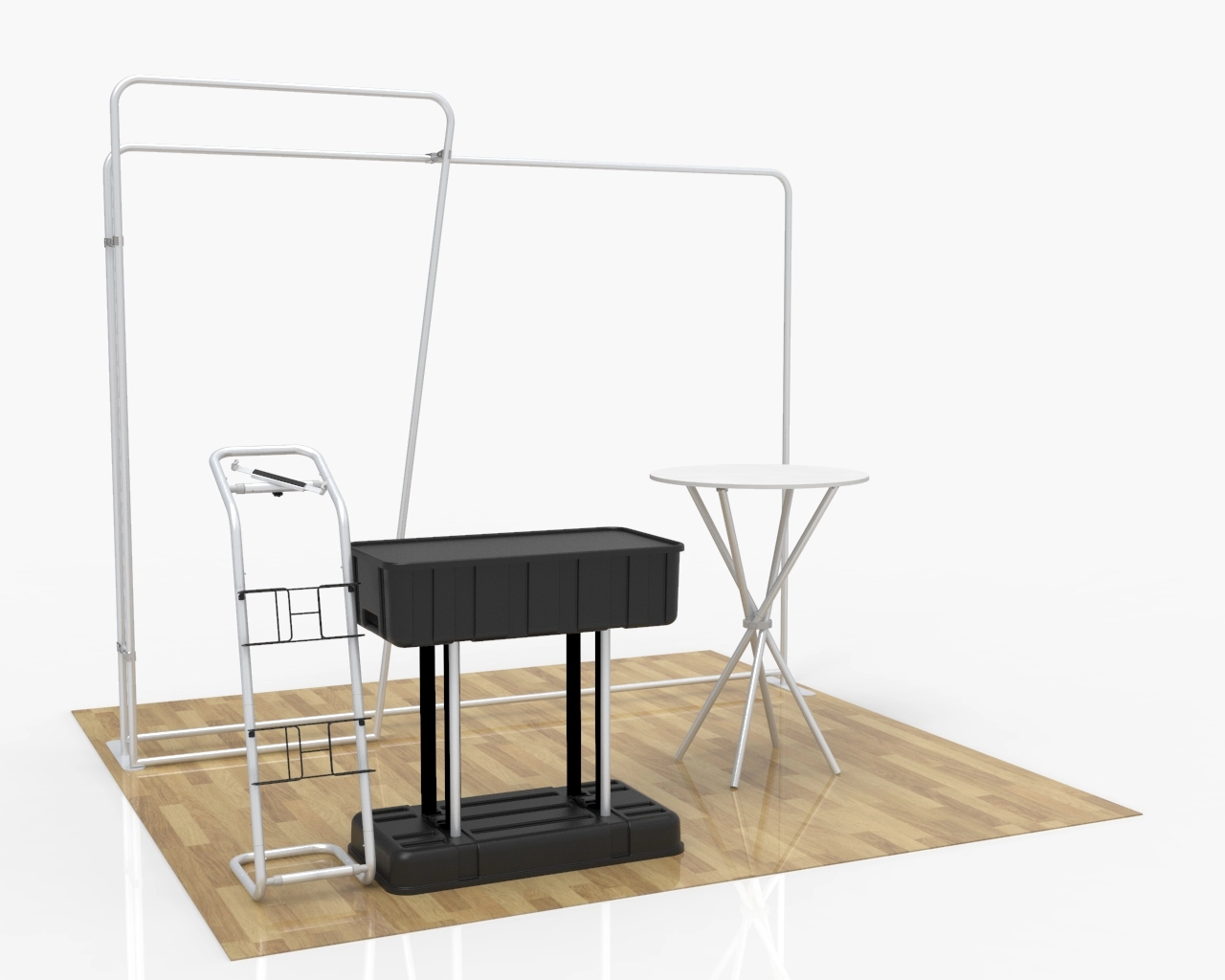 10x10 Custom Trade Show Booth Kit N for Beauty & Skincare