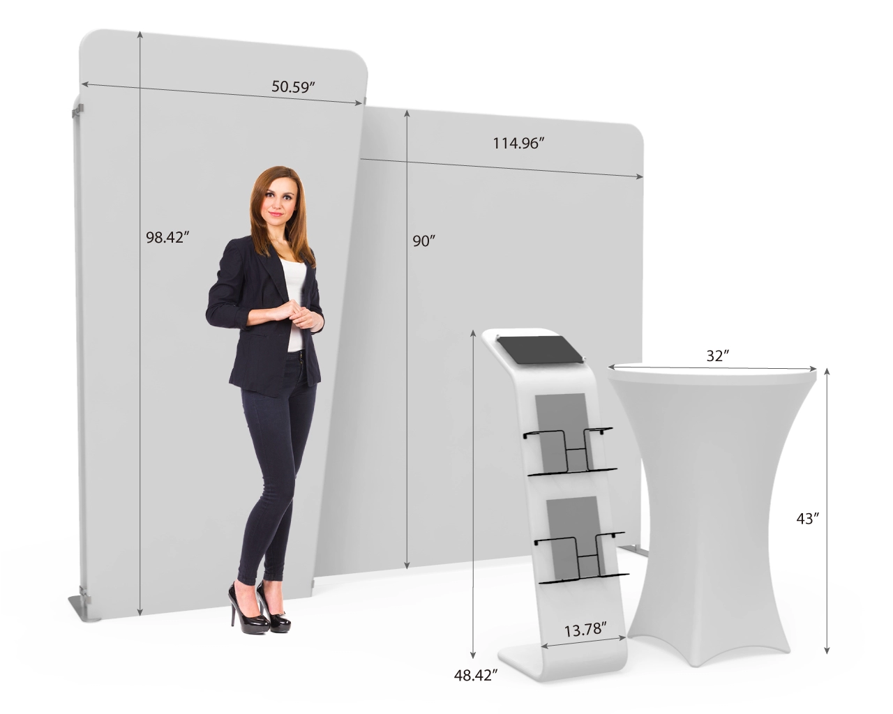 10x10 Custom Trade Show Booth Kit N for Beauty & Skincare