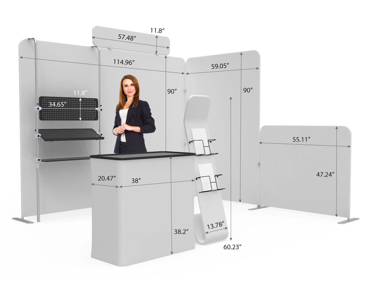 10x10 Custom Trade Show Booth Kit O for Furniture & Building Materials
