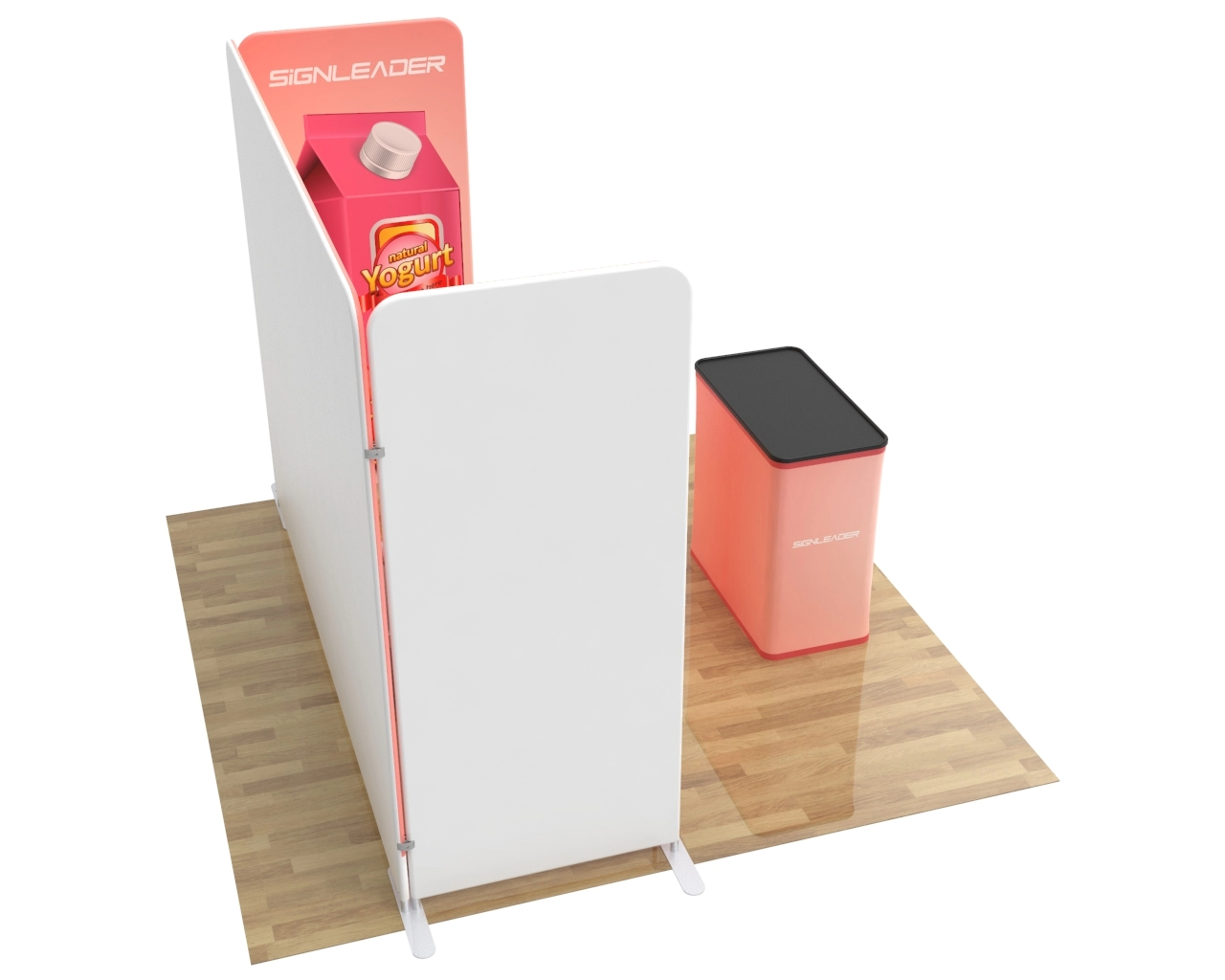 10x10 Custom Trade Show Booth Kit P for Food & Beverage Brands
