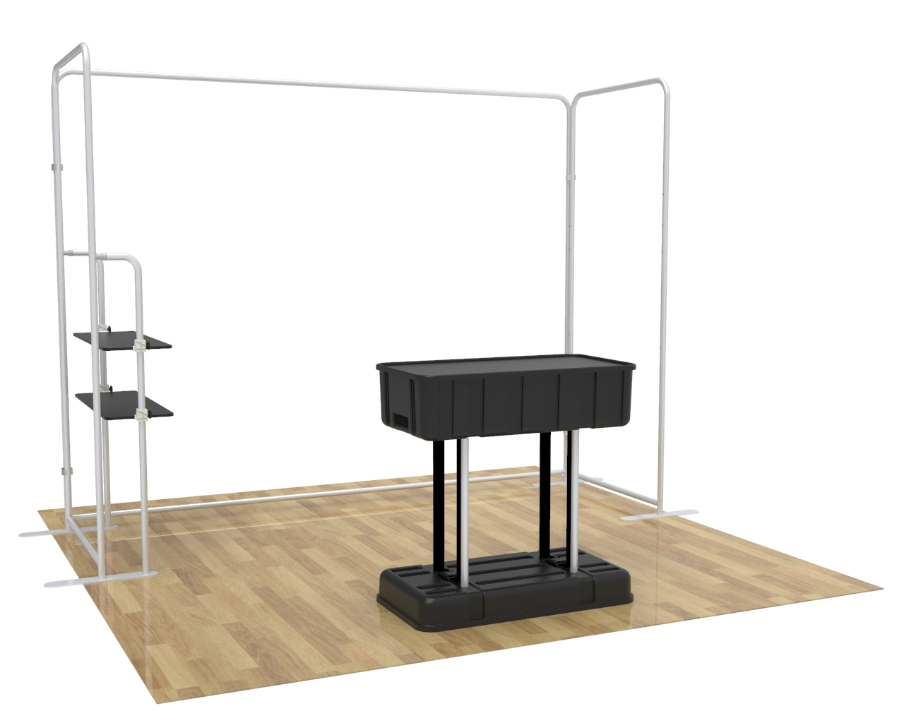 10x10 Custom Trade Show Booth Kit P for Food & Beverage Brands