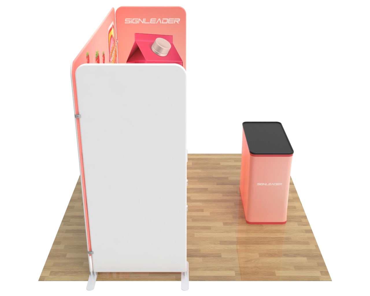 10x10 Custom Trade Show Booth Kit P for Food & Beverage Brands