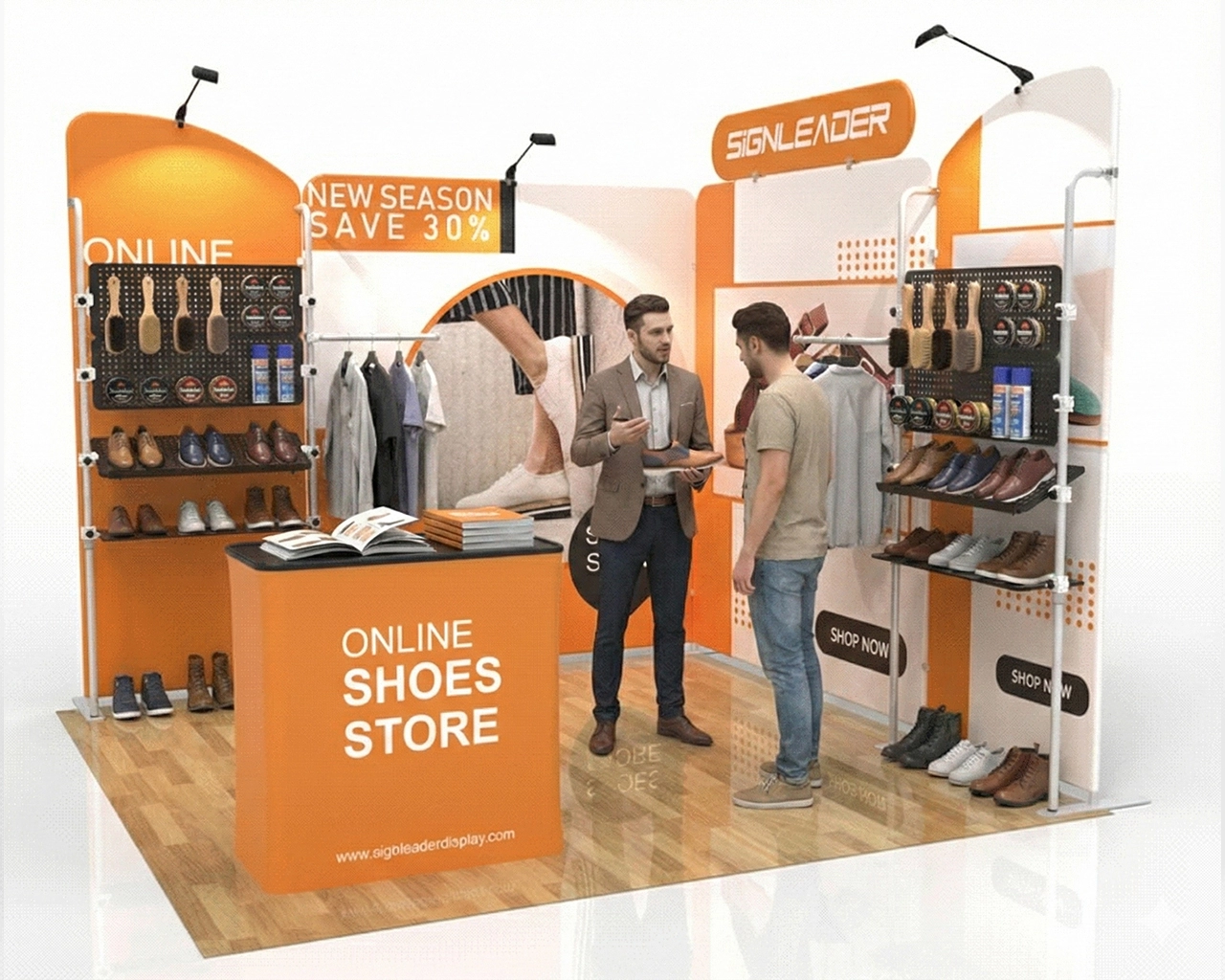 Custom Portable Trade Show Booth Kit Q. - 10ft & 20ft Options