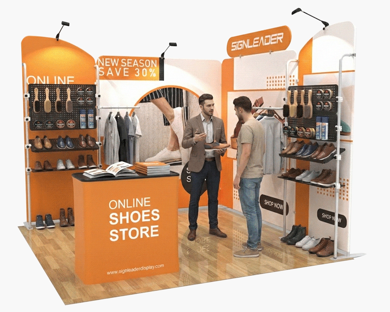 Custom Portable Trade Show Booth Kit Q. - 10ft & 20ft Options