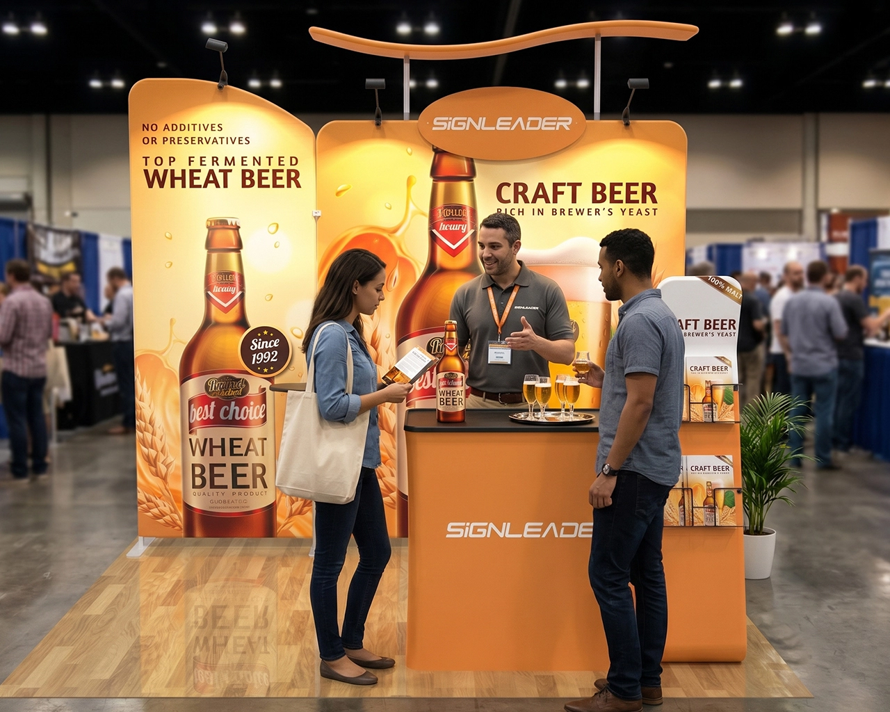 10x10 Custom Trade Show Booth Kit R for Craft Beer & Beverages
