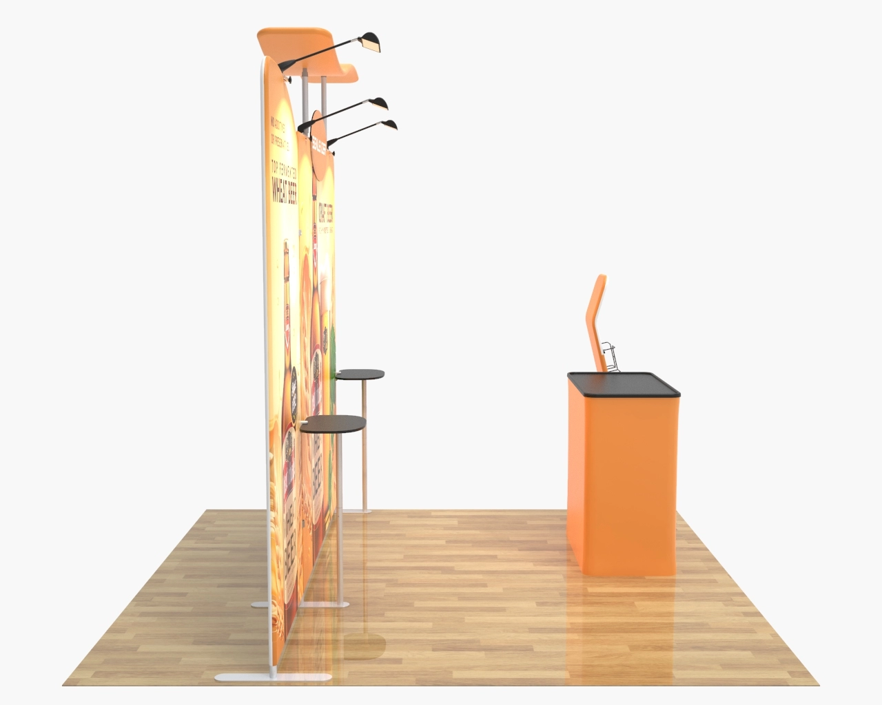 10x10 Custom Trade Show Booth Kit R for Craft Beer & Beverages