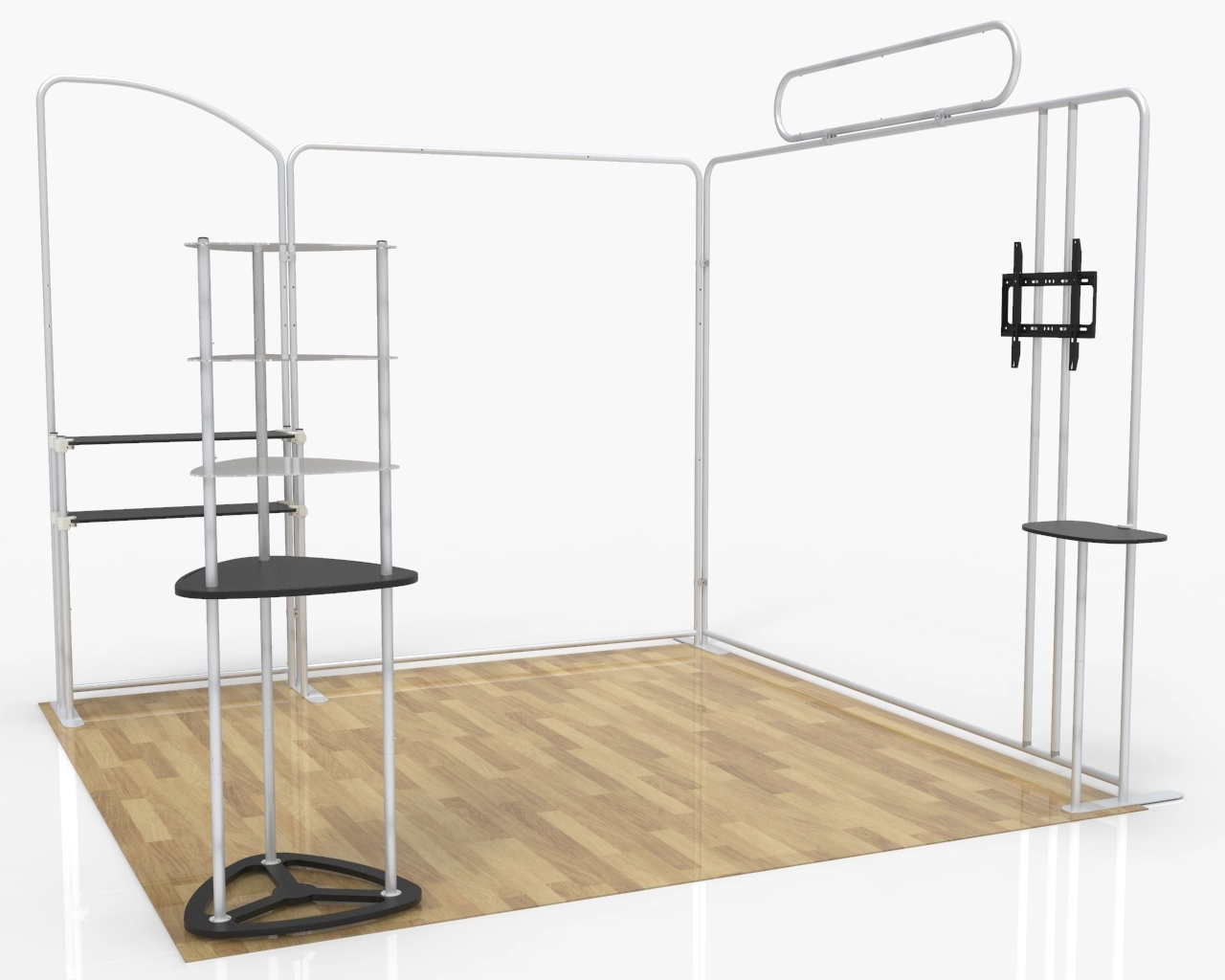 Custom Trade Show Booth Kit T for Healthy Foods & Cereals - 10ft & 20ft Options