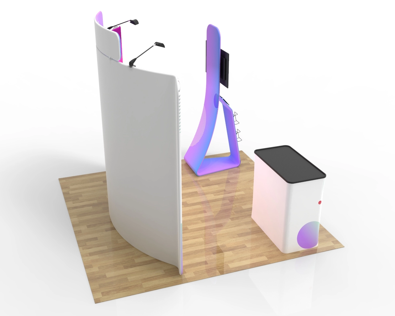 10x10 Custom Trade Show Booth Package 28 for SaaS, Marketing & EdTech Exhibitions