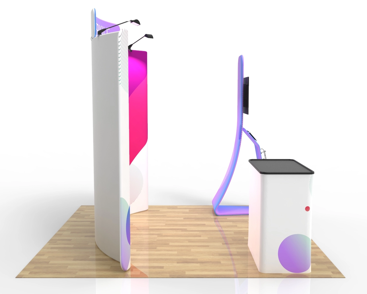 10x10 Custom Trade Show Booth Package 28 for SaaS, Marketing & EdTech Exhibitions